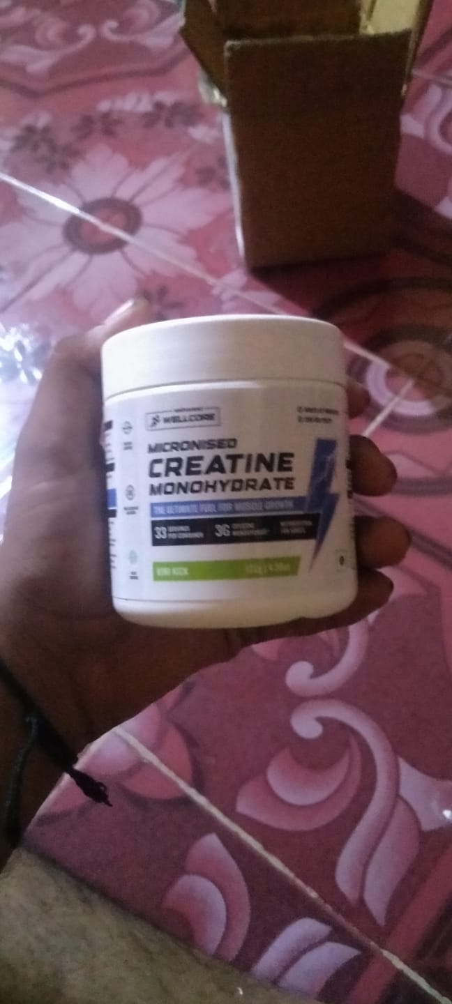 Customer photo review of Wellcore - Pure Micronised Creatine Monohydrate | Kiwi Kick (122g, 33 servings)