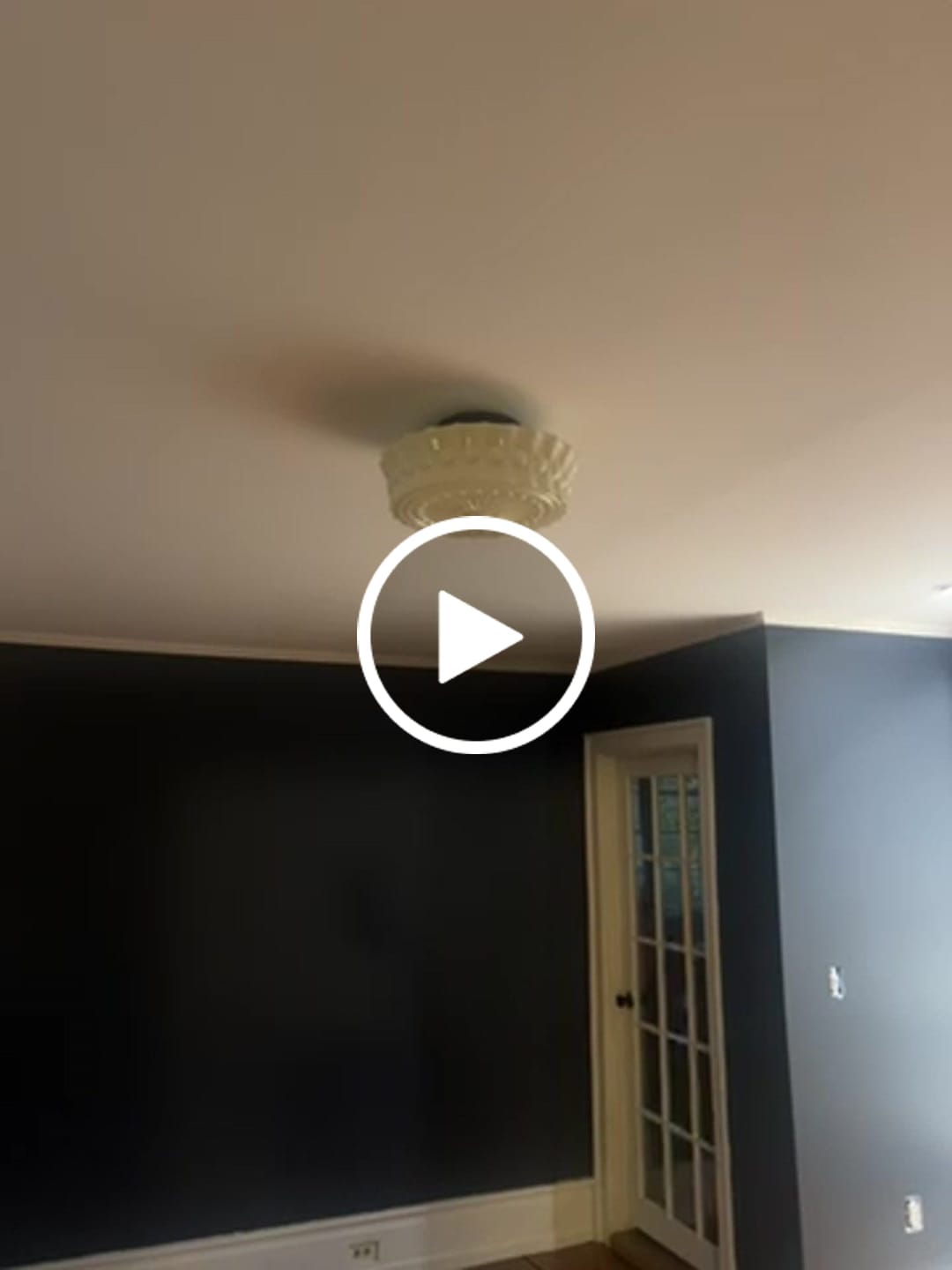 Customer video review of Art Deco Sculptural Milk Glass Schoolhouse LED Ceiling Light