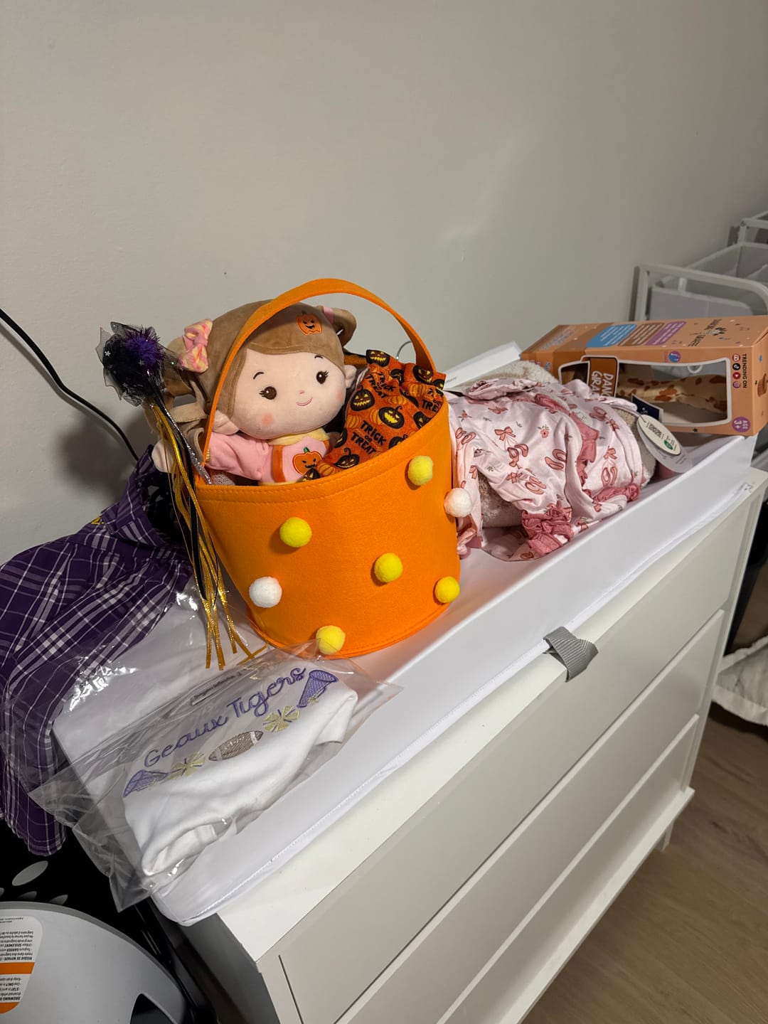 Customer photo review of Personalized Halloween Basket - Limited Edition