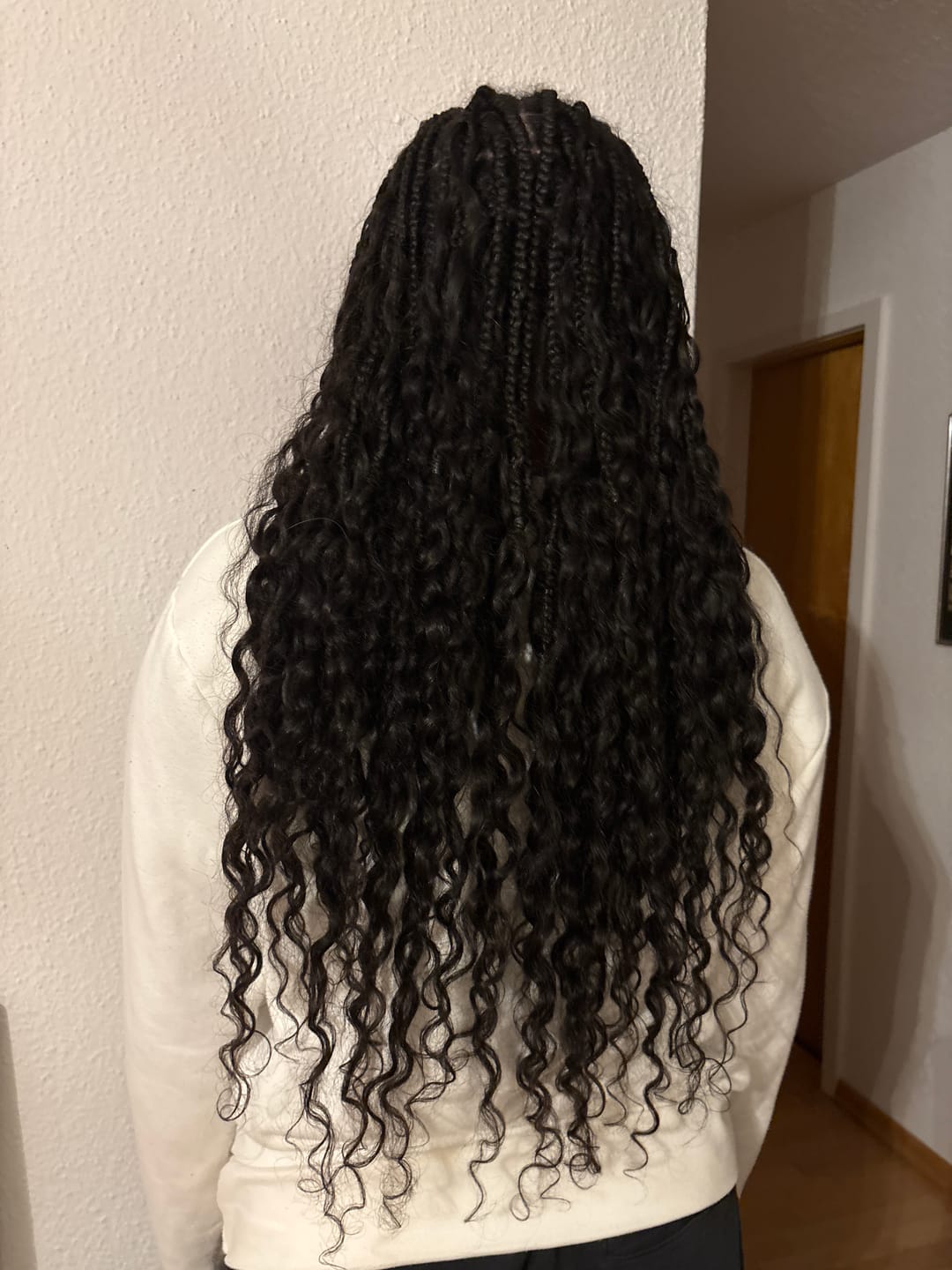 Customer photo review of Ywigs Loose Deep Wave Human Crochet Hair for Miracle Knots