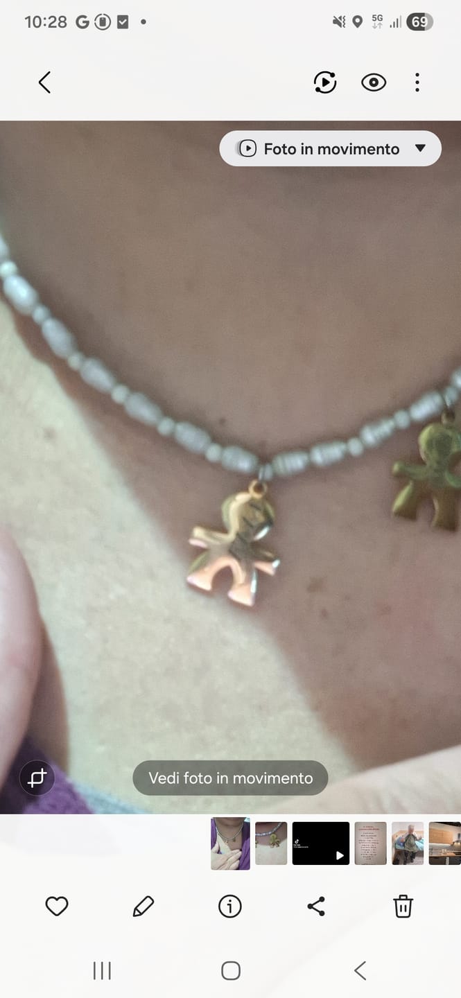 Customer photo review of Collana con bambini - I Miei Tesori