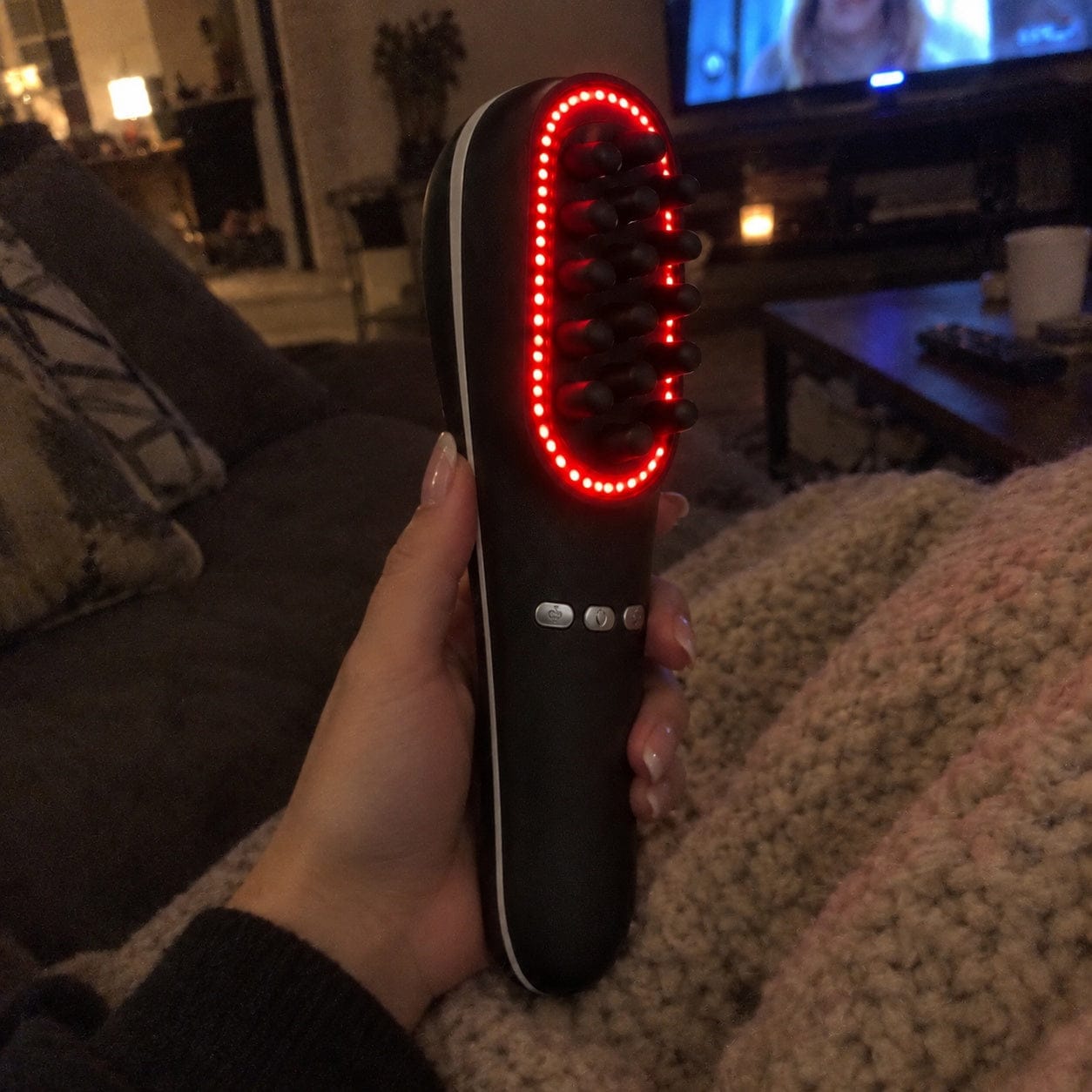 Customer photo review of Heated Scalp Massager