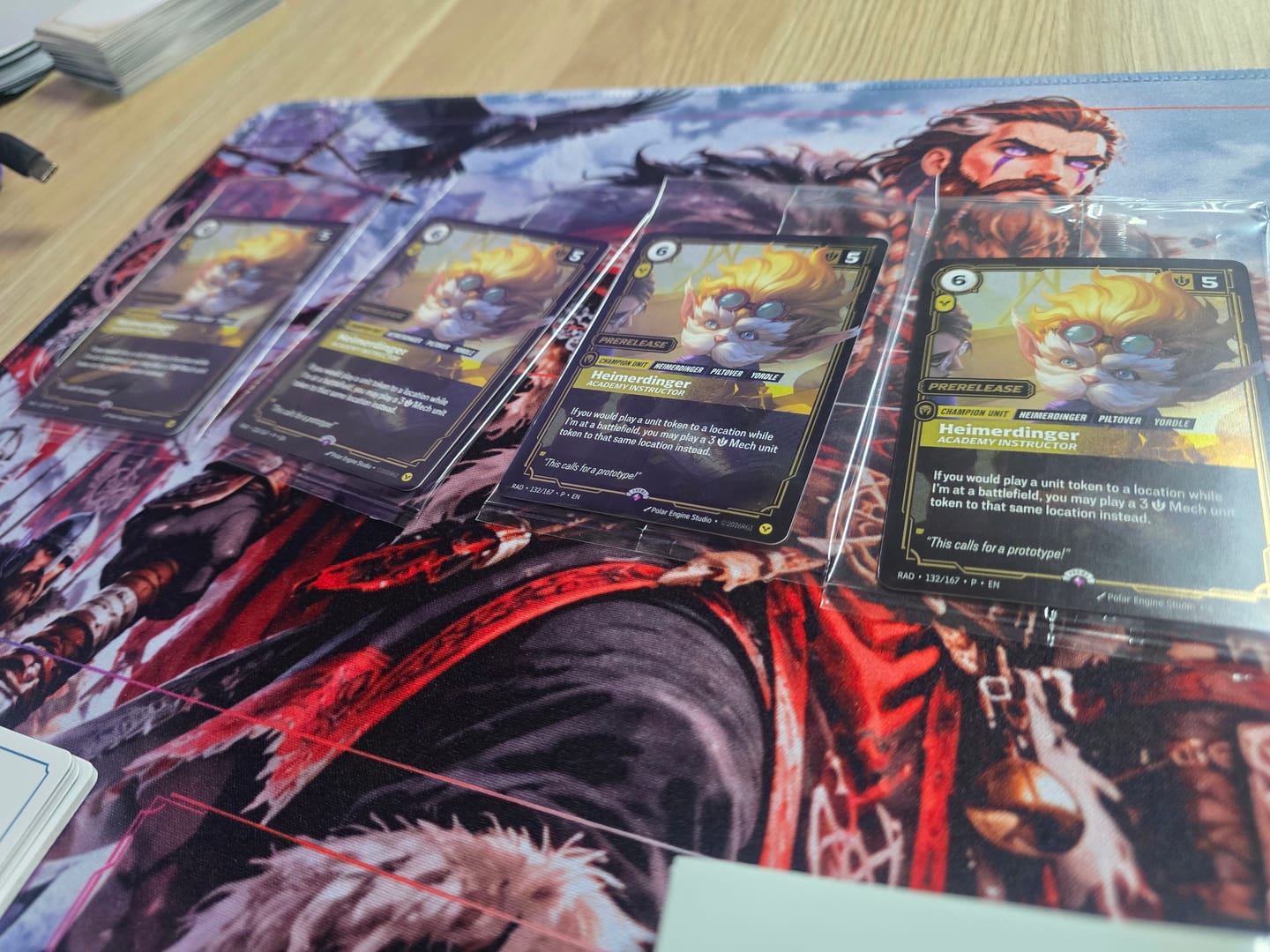 Customer photo review of Custom TCG Playmat - Single Player (600mm x 350mm)