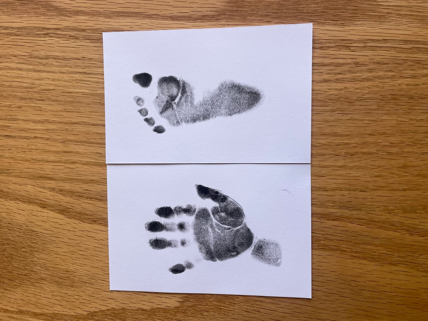 Customer photo review of Mammas Milk Bar Inkless Print Keepsake