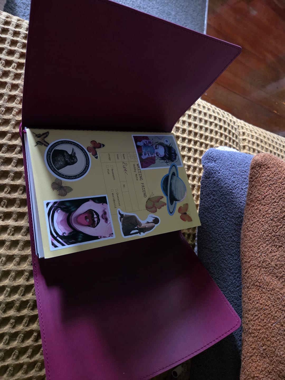 Customer photo review of Refillable Folio in Salty Plum