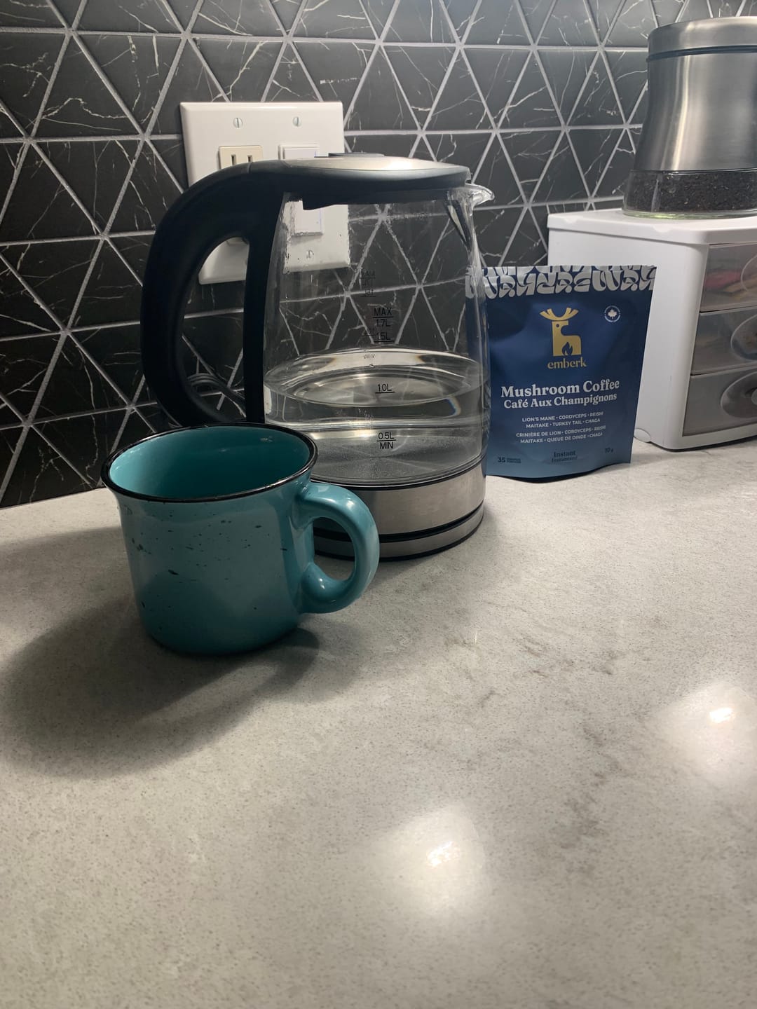 Customer photo review of Mushroom Coffee