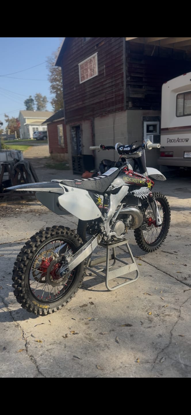 Customer photo review of Custom Seat Cover: 2003 Honda CR250R