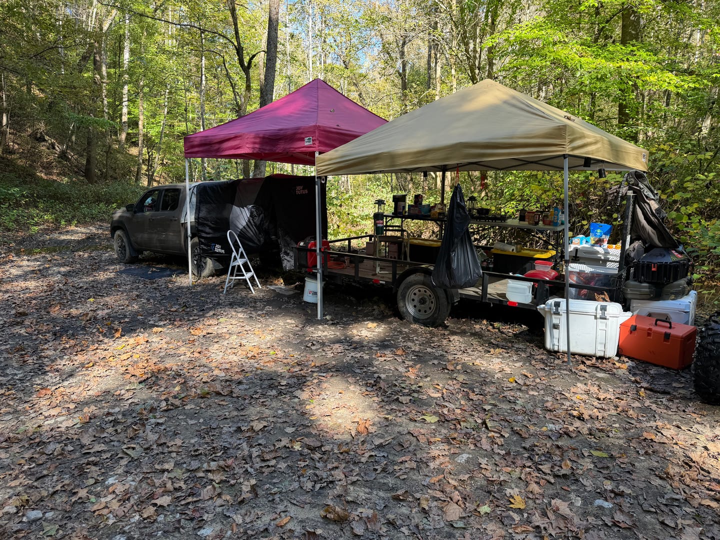 Customer photo review of Low Crest™ Outdoor Pop Up Canopy Tent