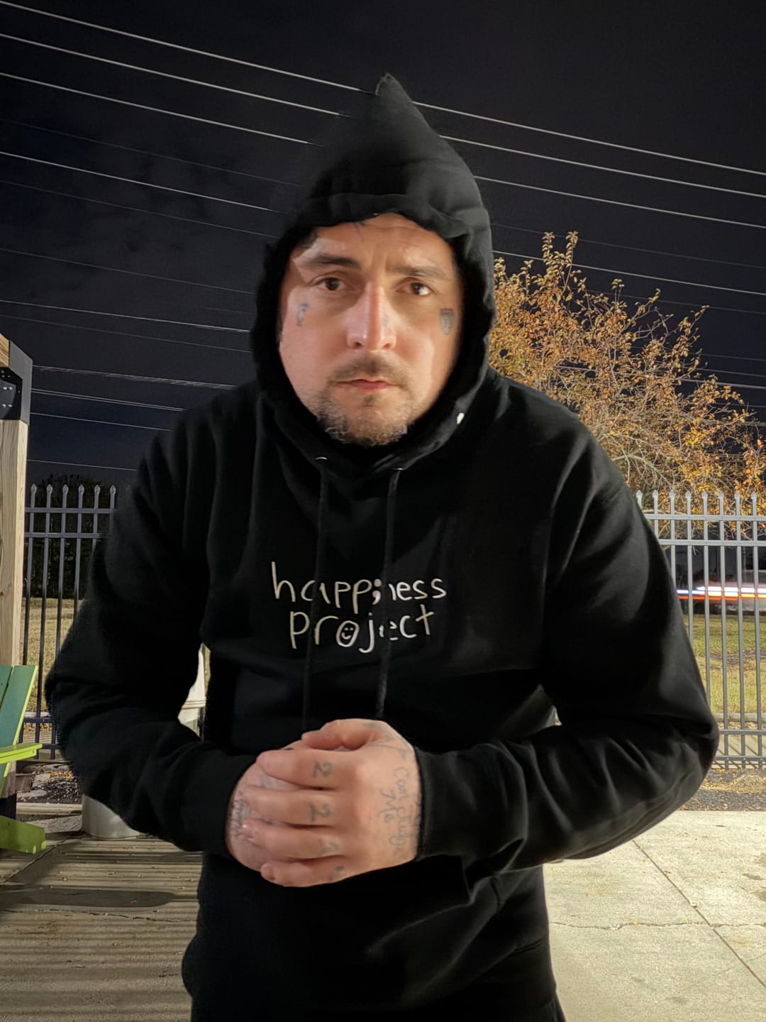 Customer photo review of Semicolon Hoodie