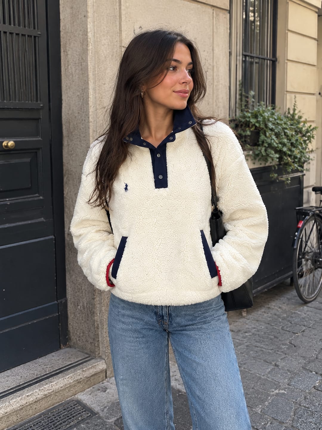 Customer photo review of Bear High-Pile Fleece Funnelneck