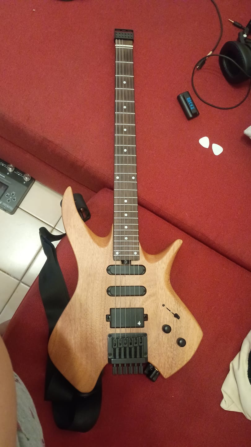 Customer photo review of Donner HLX-500 Guitarra eléctrica sin pala
