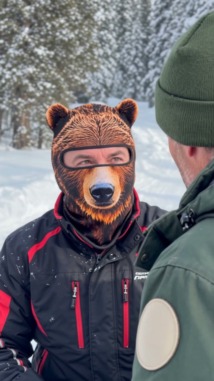 Customer photo review of Ski Mask with a Realistic Animal Face