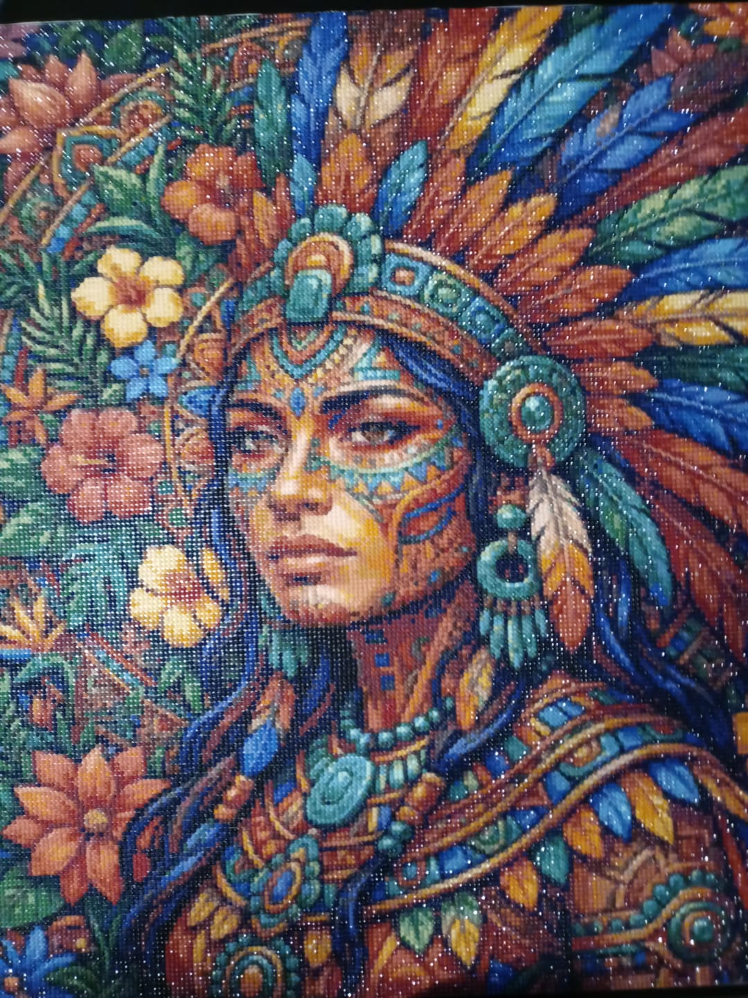 Customer photo review of Bohemian Warrior Spirit (Diamond Painting)
