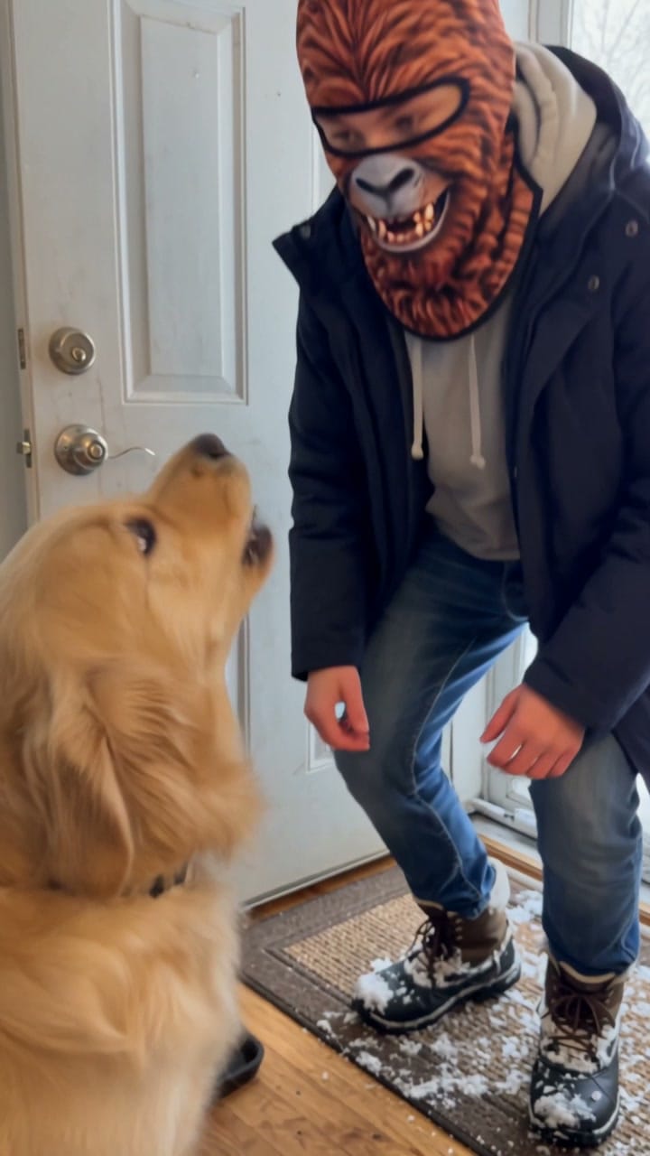 Customer photo review of Ski Mask with a Realistic Animal Face