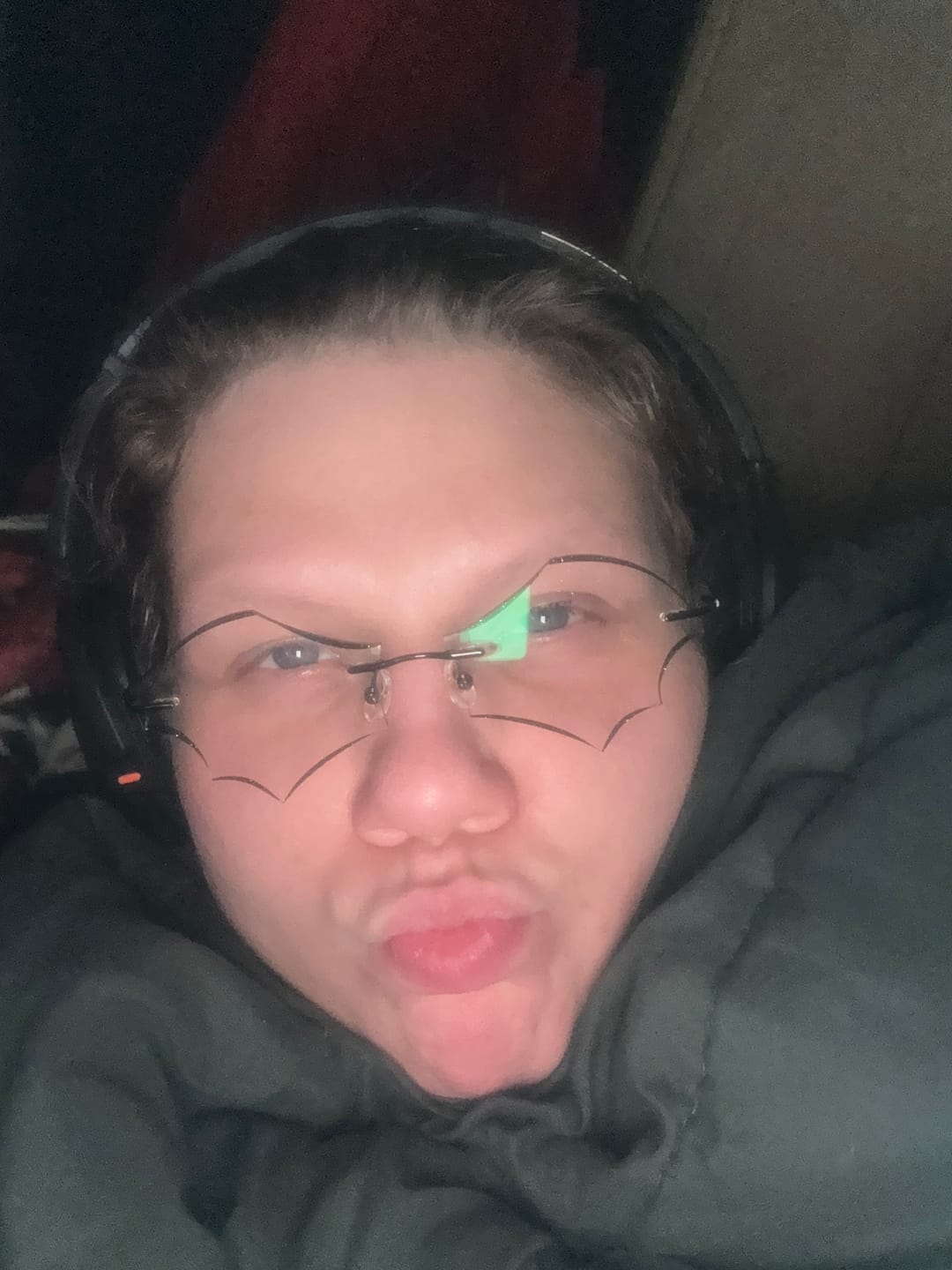 Customer photo review of Batty Eyeglasses