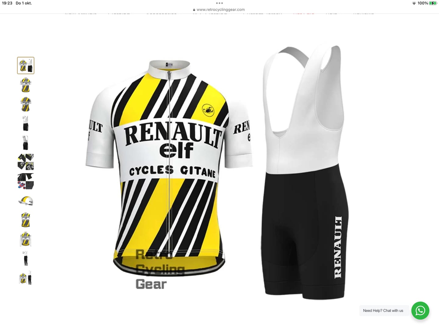 Customer photo review of 1980s elf Retro Short Sleeve Cycling Kits