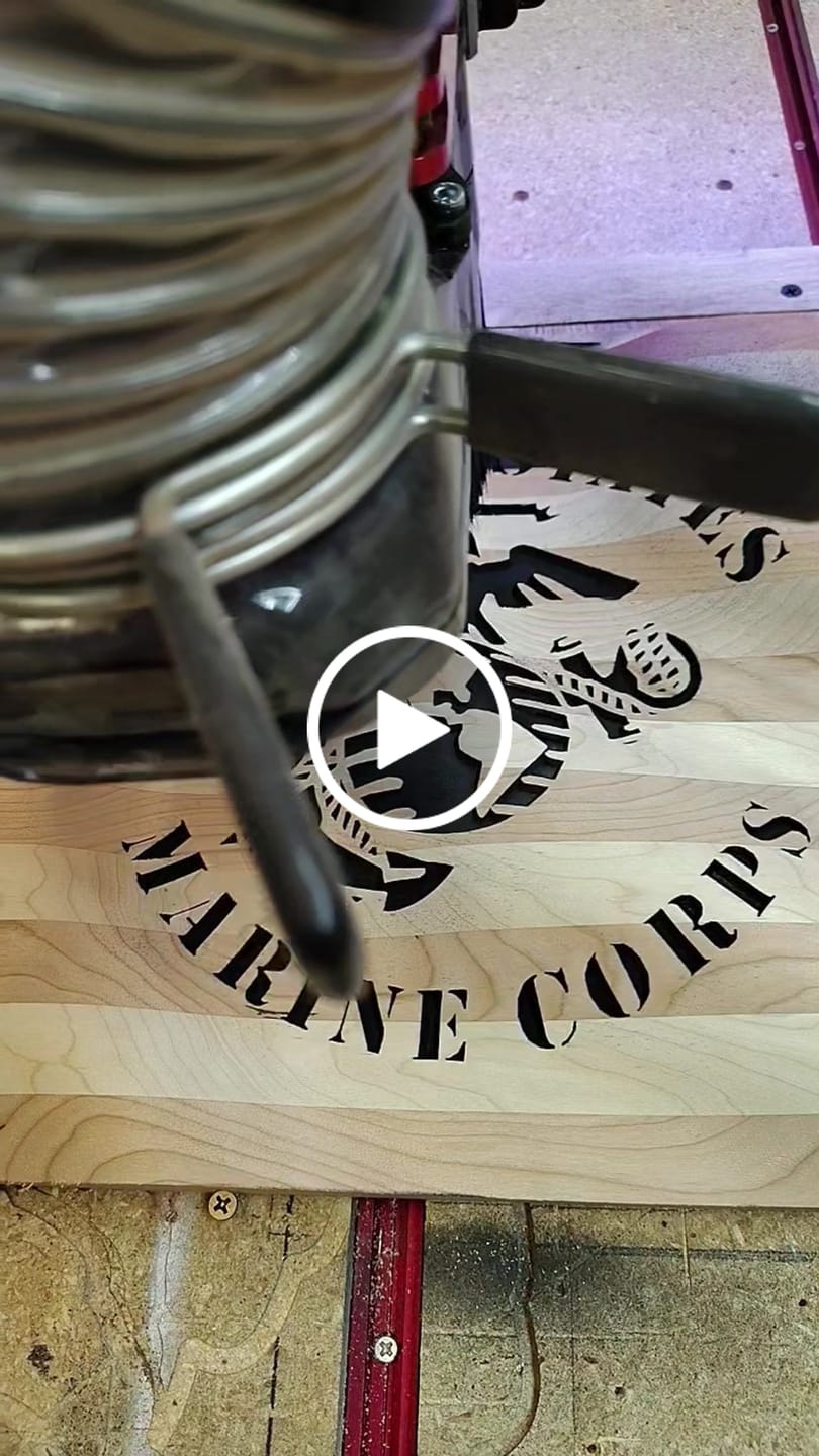 Customer video review of Wavy USA Flag CNC Kit