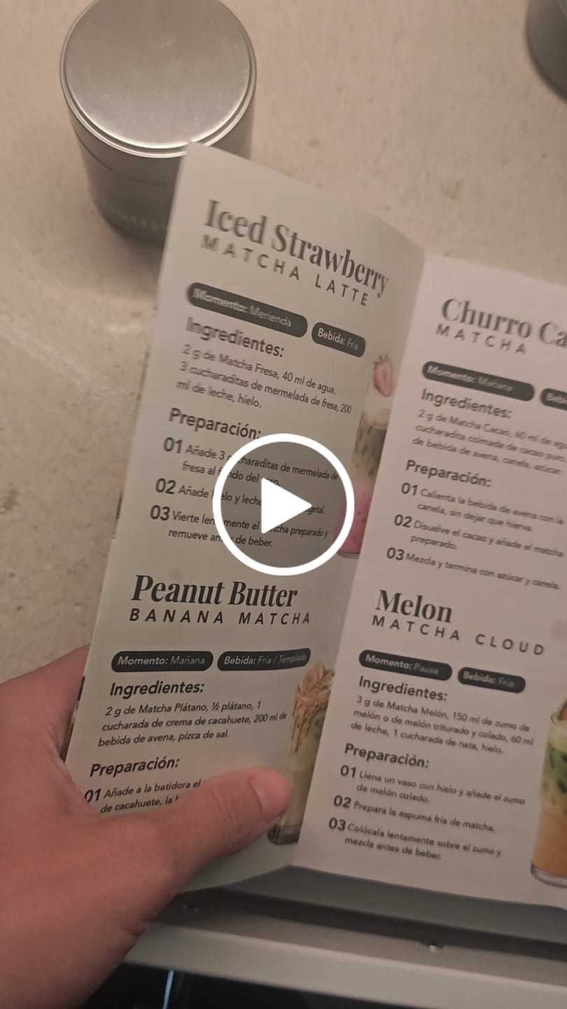 Customer video review of Recetario Matchaflix