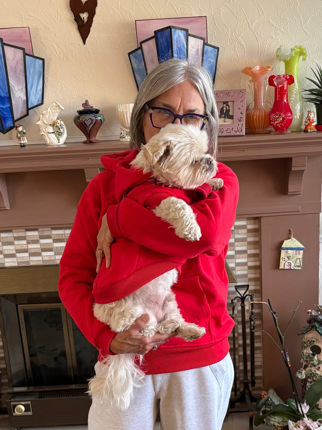 Customer photo review of Essential Dog Hoodies
