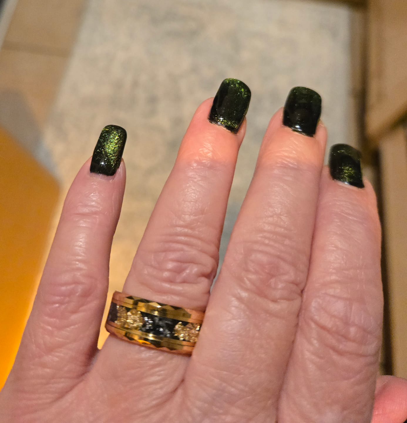 Customer photo review of Golden Flake Wonder Ring Set