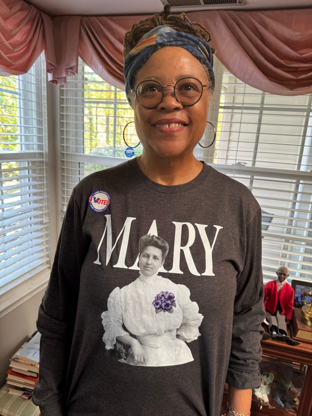 Customer photo review of Long Sleeve Mary TShirt