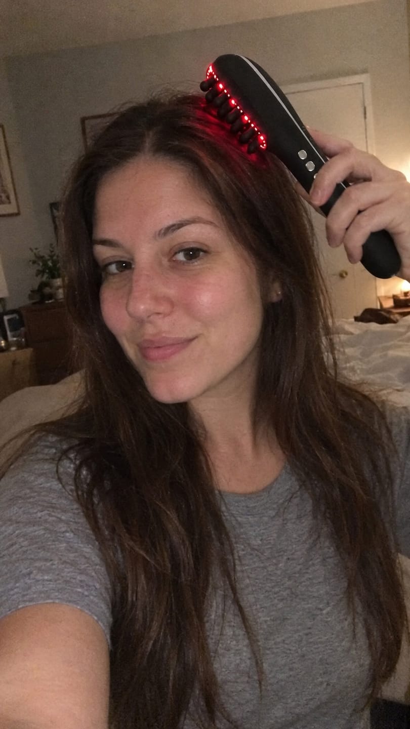 Customer photo review of Heated Scalp Massager