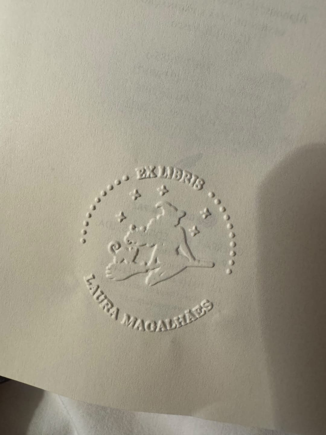 Customer photo review of My Book Embosser - Custom Book Embosser