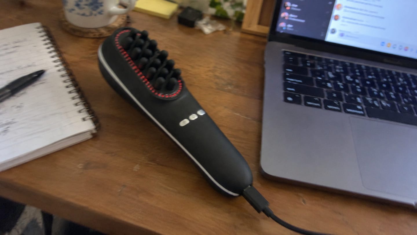 Customer photo review of Heated Scalp Massager