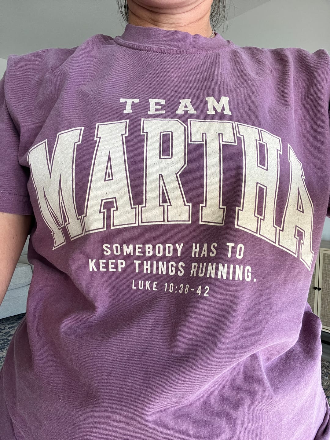 Customer photo review of Team Martha T-Shirt