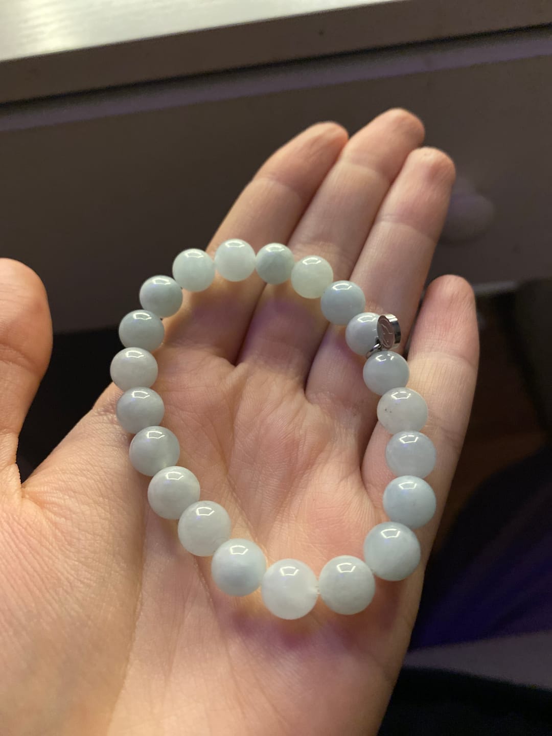 Customer photo review of Aquamarine Bracelet