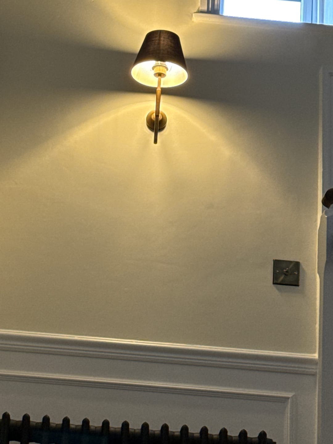 Customer photo review of Tenby Brass Wall Light