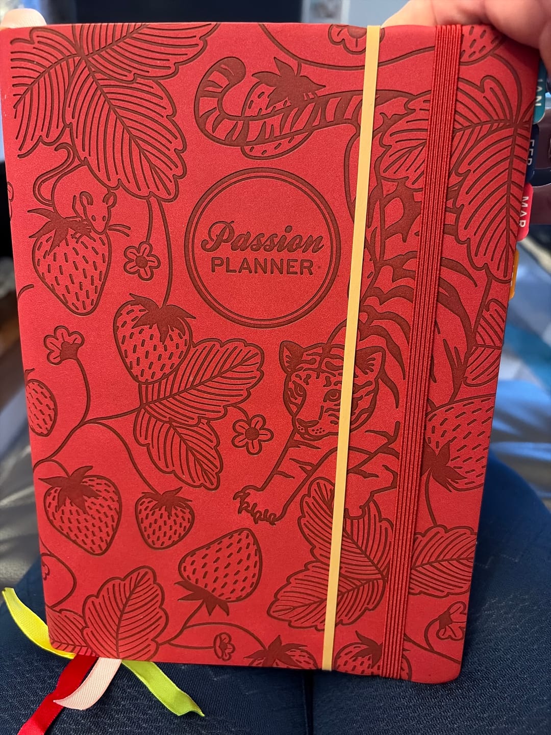 Customer photo review of Weekly 2027 Planner - Tigerberry Red