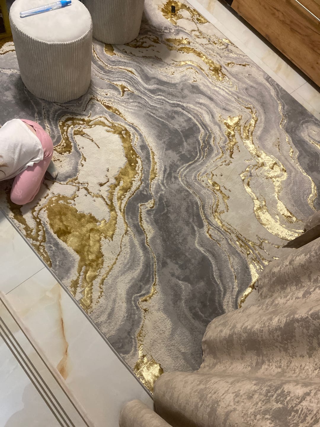 Customer photo review of Covor Royal River, Galben Gold, Living, Dormitor, Modern