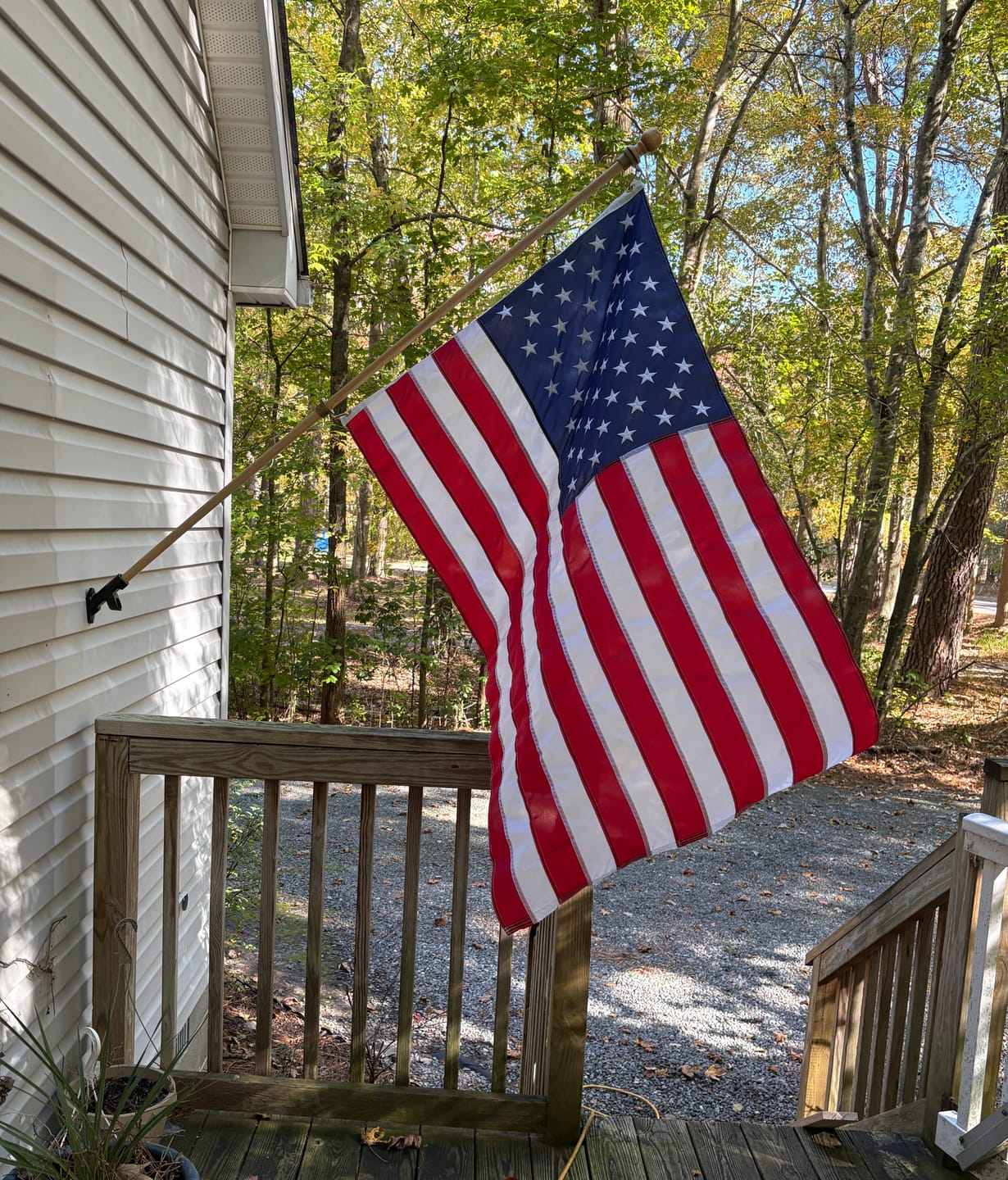 Customer photo review of 3' x 5' American Flag Set