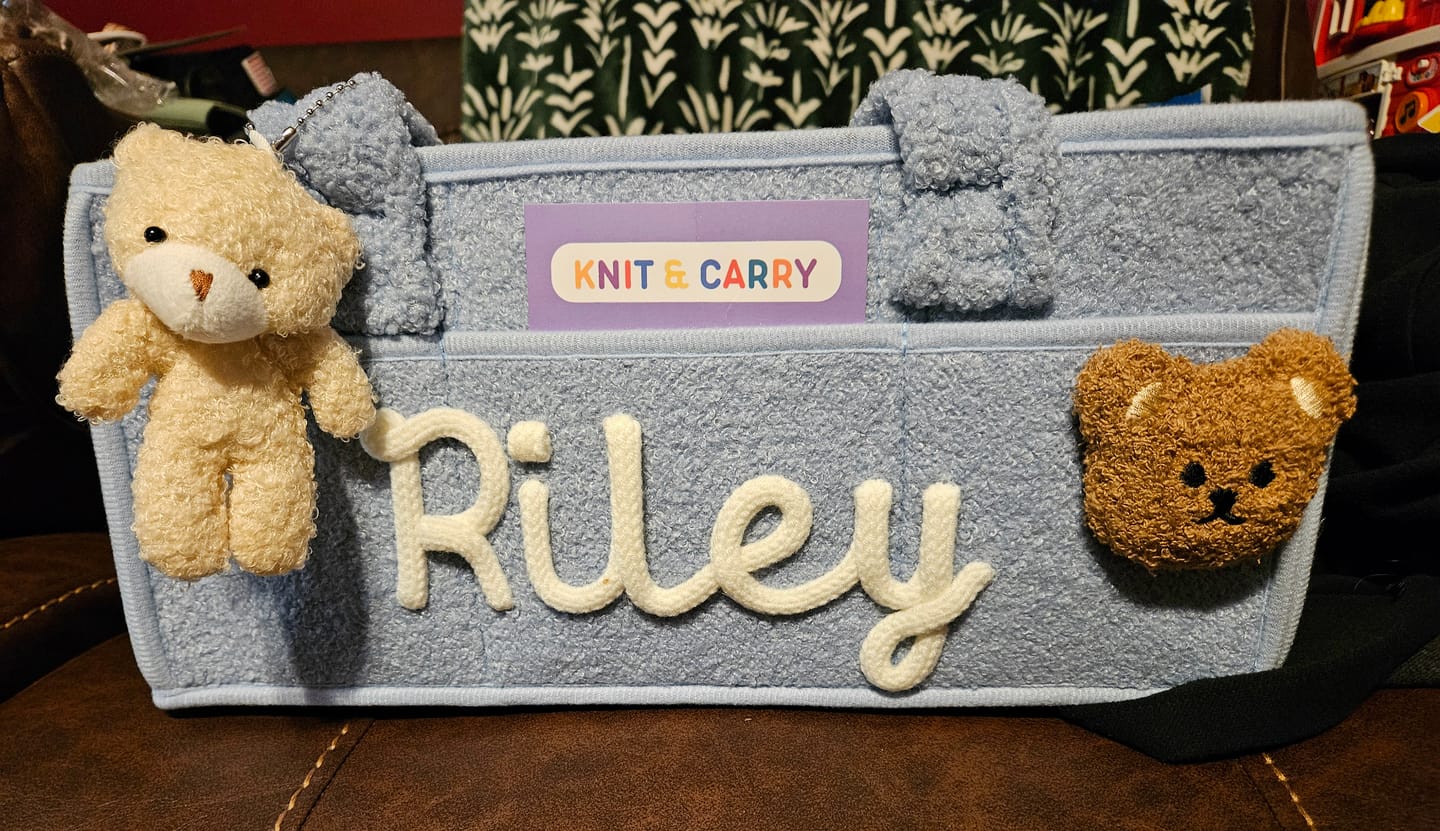 Customer photo review of K&C - Personalized Baby Storage Basket