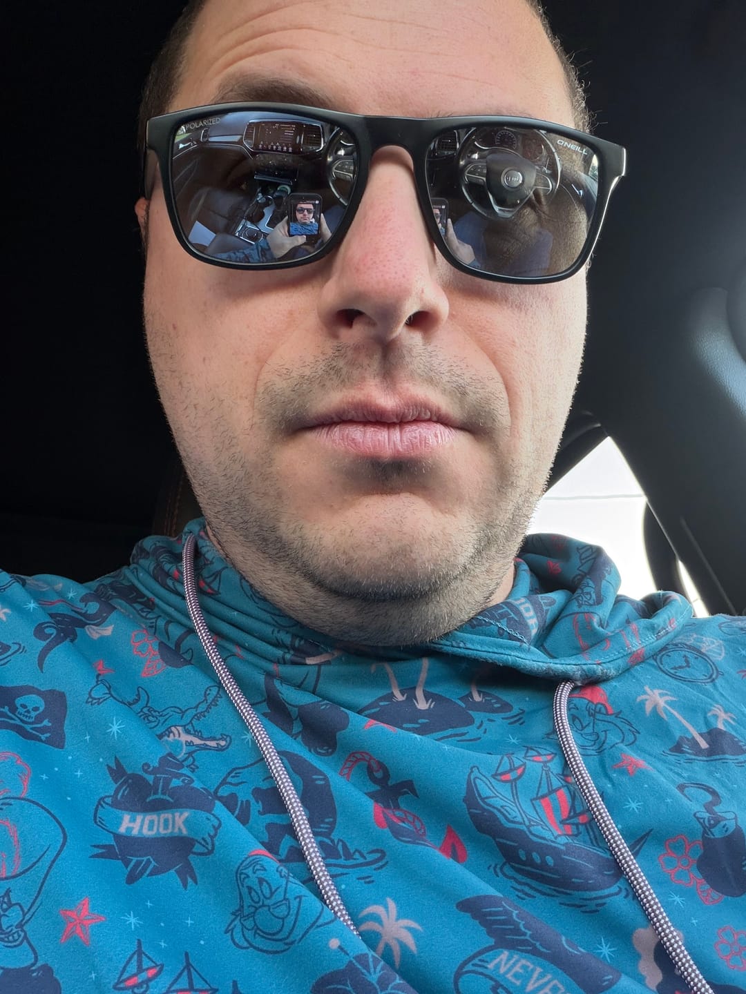 Customer photo review of Disney's Peter Pan "Hook'd It" – Performance Hoodie