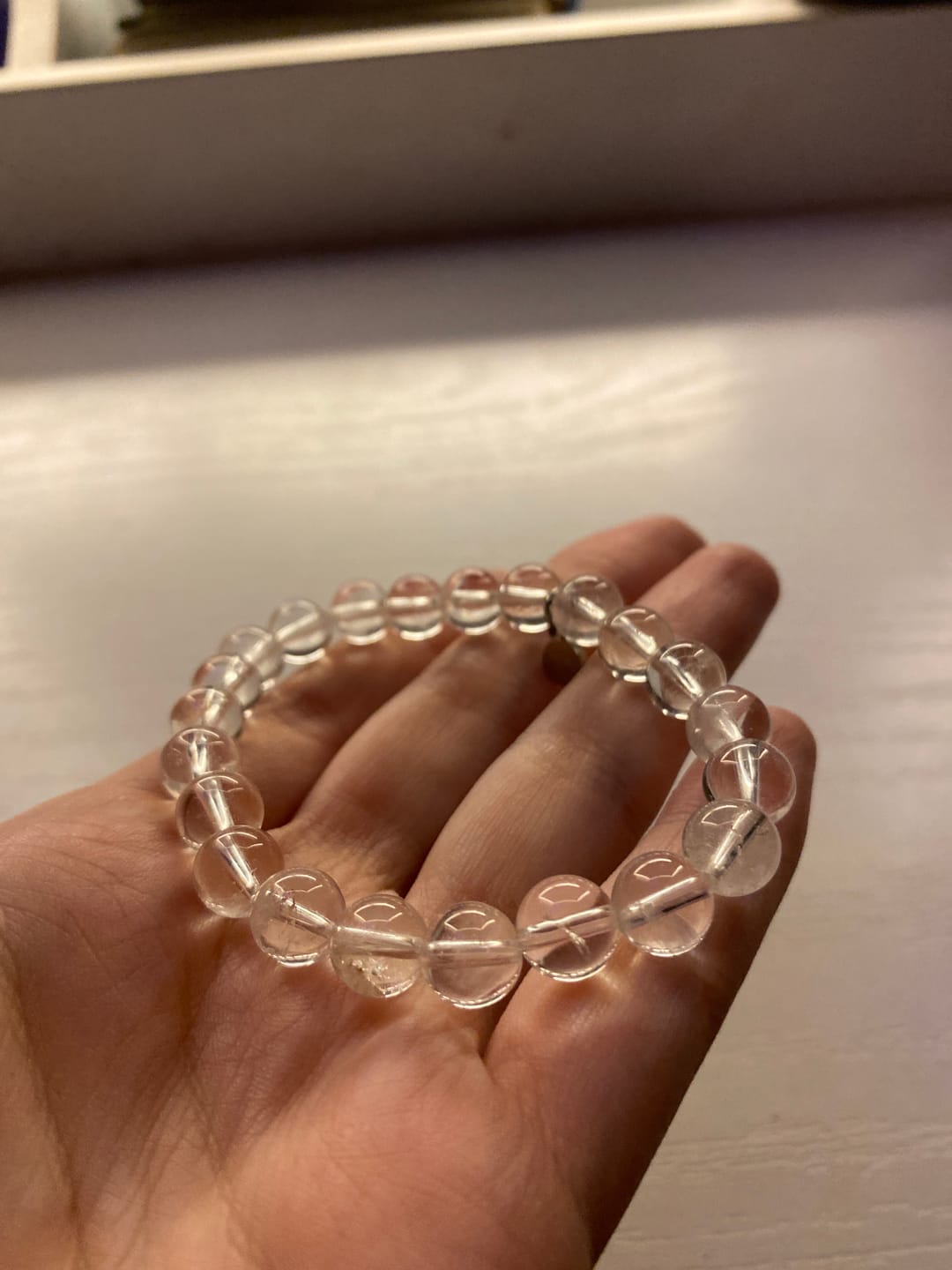 Customer photo review of Clear Quartz Bracelet