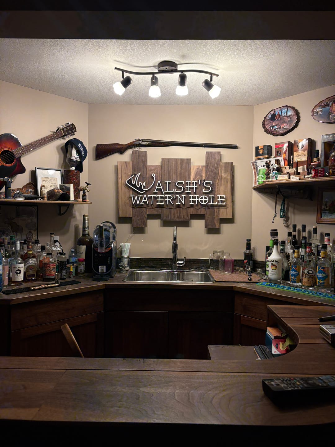 Customer photo review of WALSH'S WATER'N HOLE | LED Neon Sign