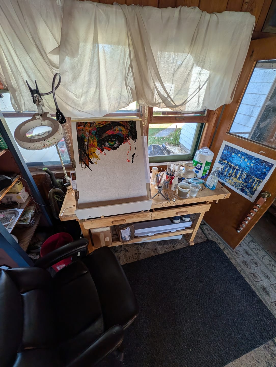 Customer photo review of Chaotic Color Splash (Paint by Numbers)