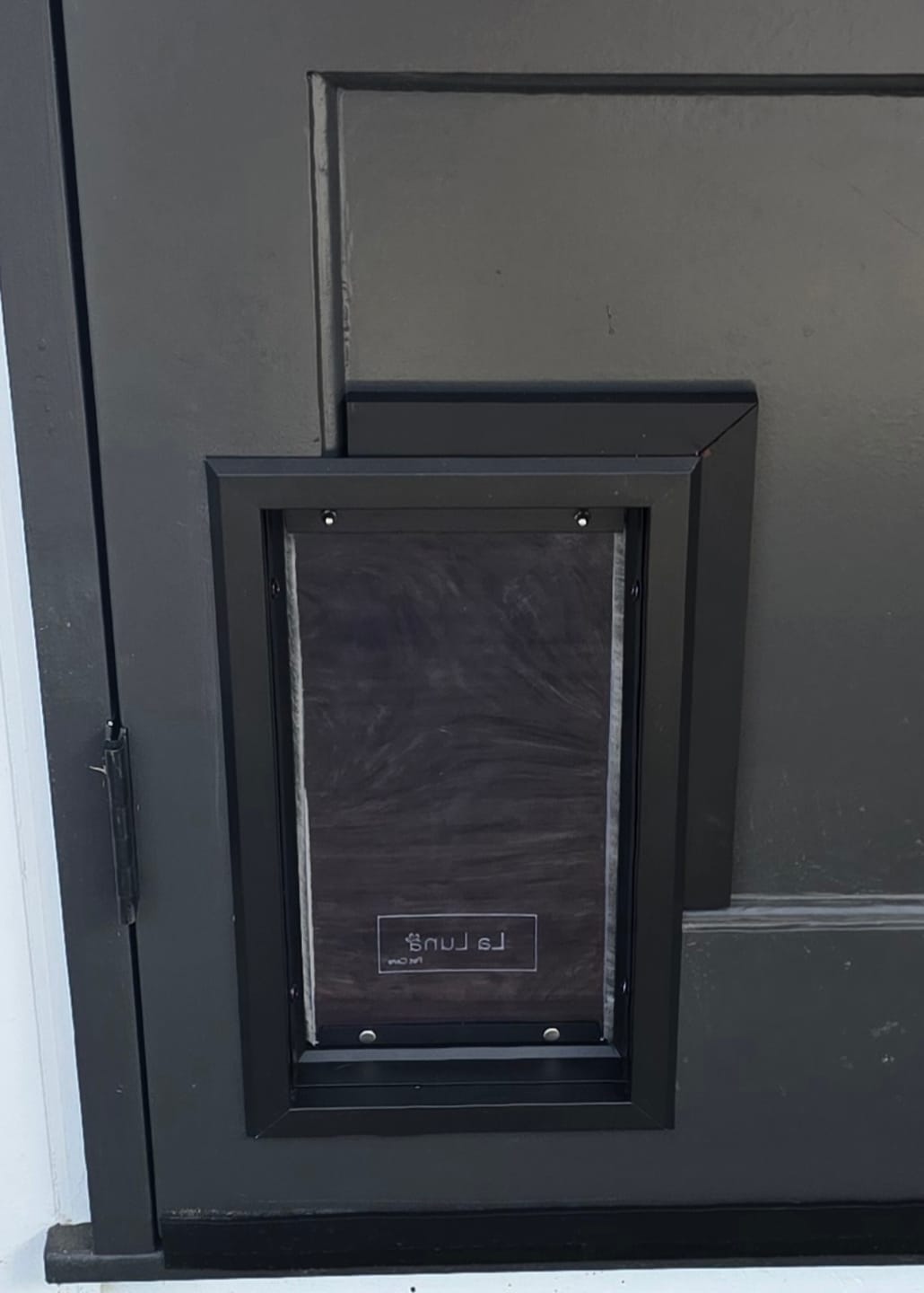 Customer photo review of Aluminium Pet Door