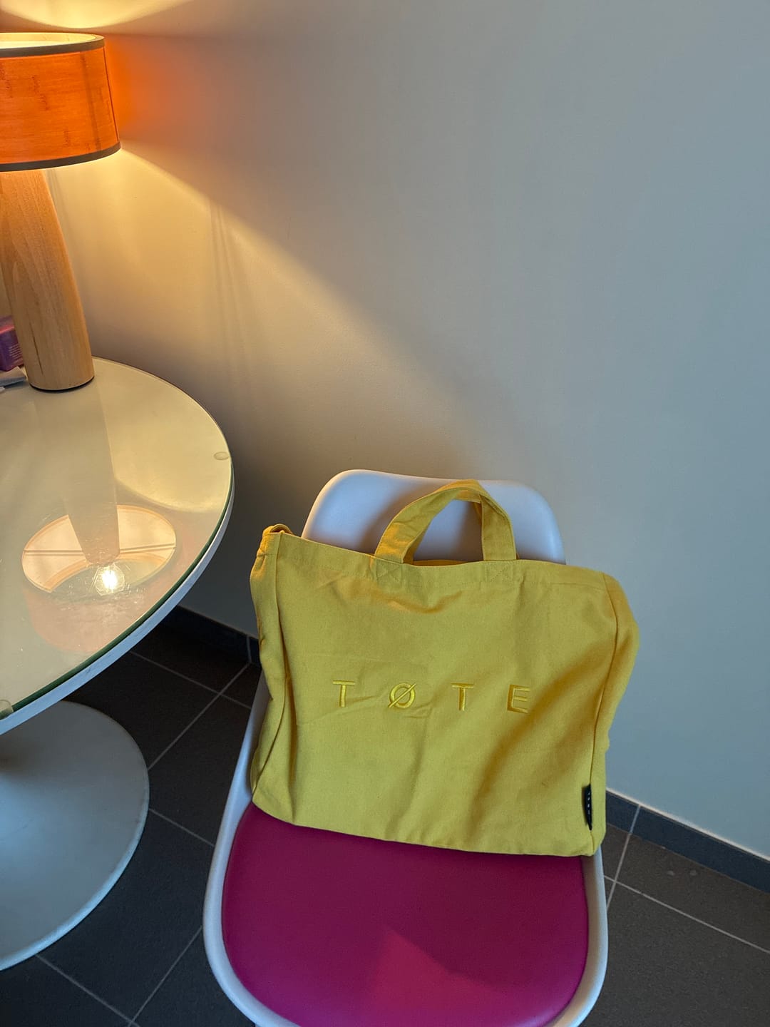 Customer photo review of Yellow TØTE Bag | Stitched