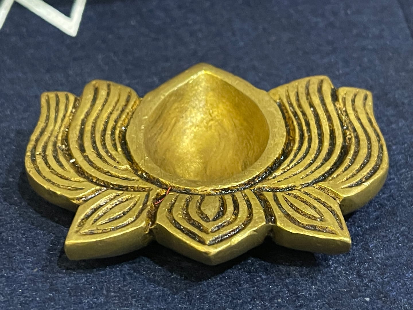 Customer photo review of Brass Lotus Diya – Vastu Pooja Lamp for Prosperity & Harmony | East-North-East Energy Activator | Big - 8 x 6 cm | 200 g