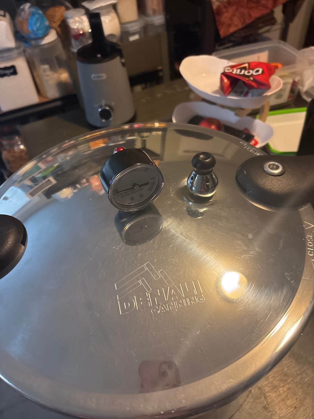 Customer photo review of THE TANKER™ 23 Quart Pressure Canner & Cooker by Denali