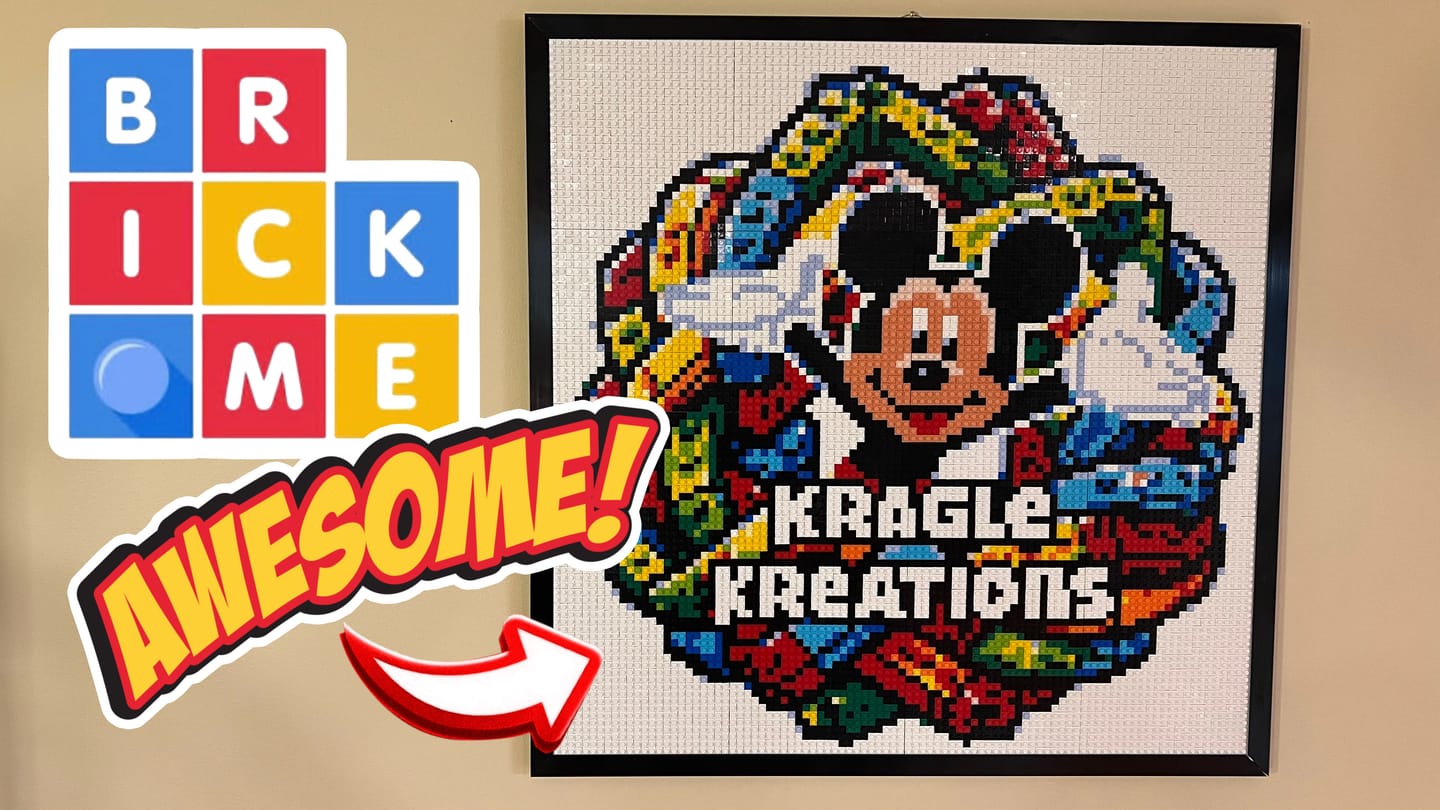 Customer photo review of Custom Design Brick Mosaic - 3x4 baseplates