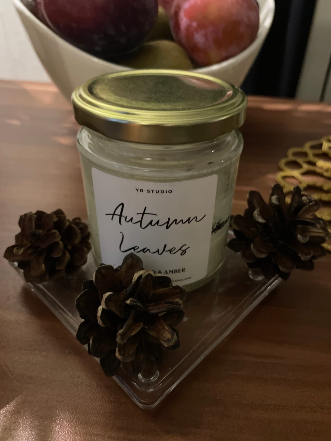 Customer photo review of "Autumn Leaves" Candle