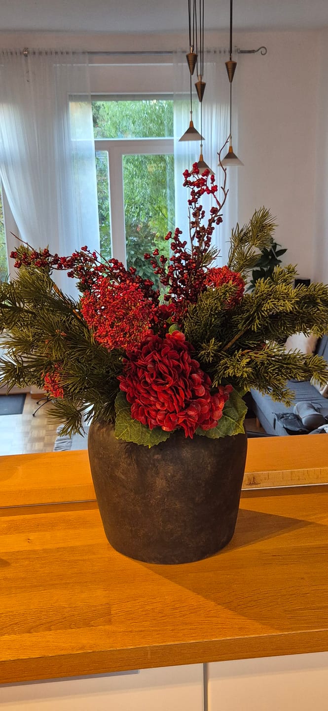Customer photo review of Elara vaas - Donkerbruin