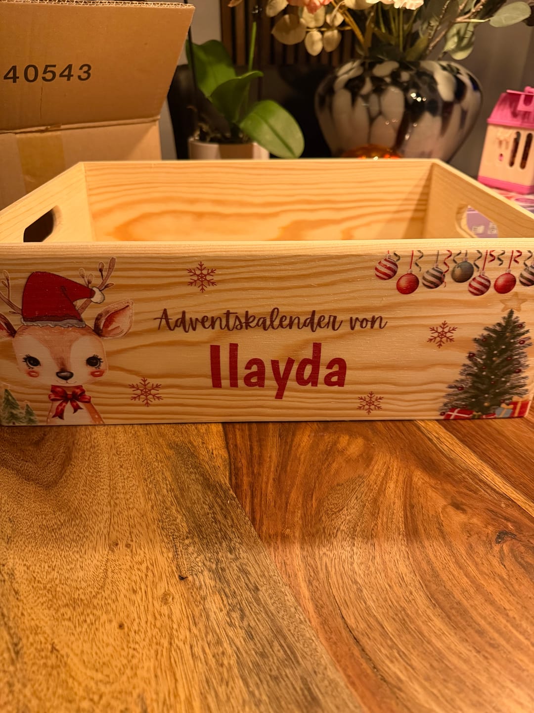 Customer photo review of Personalisierter Adventskalender zum Befüllen - Baby Reh