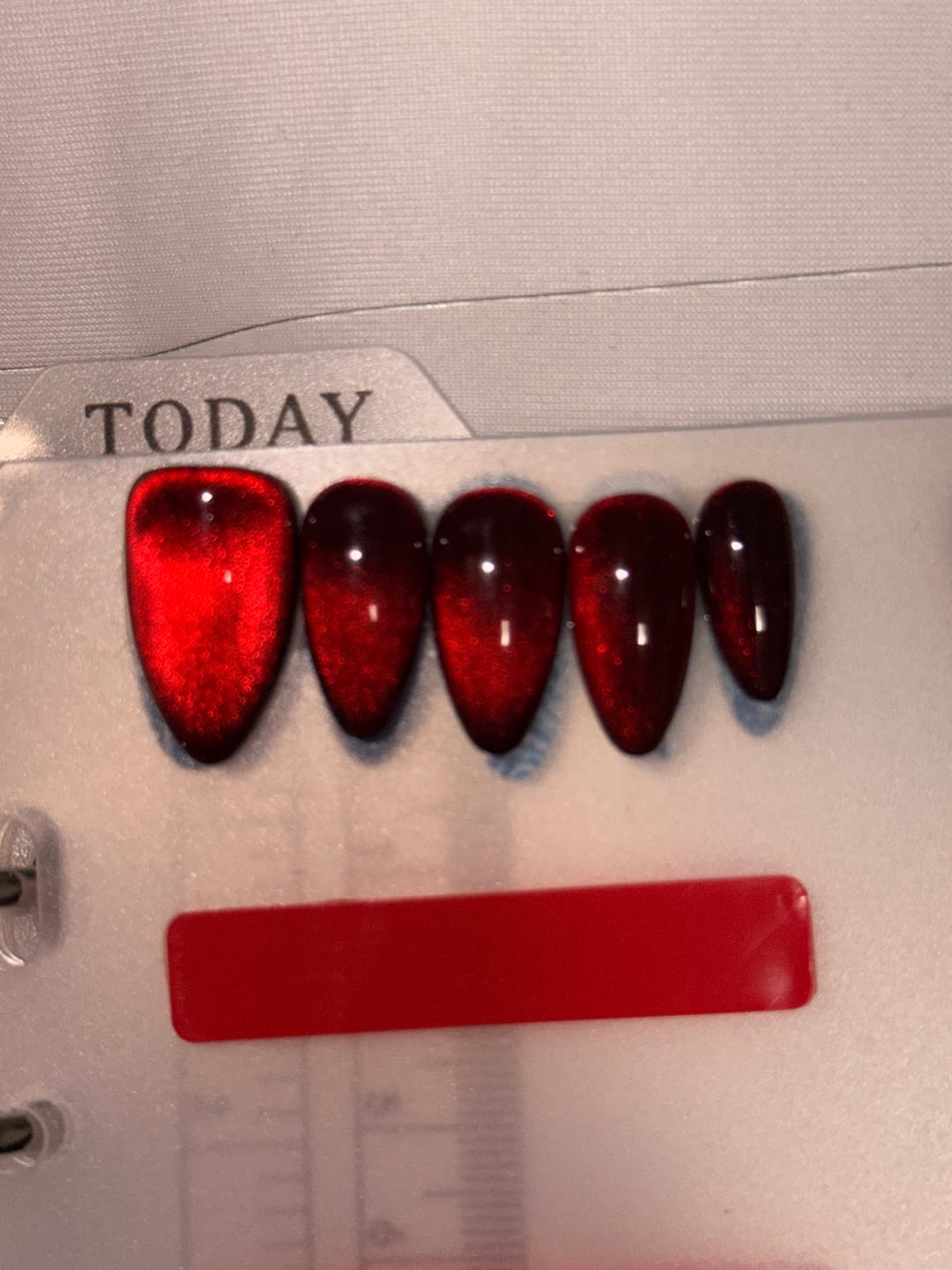 Customer photo review of Black & Red Cat Eye