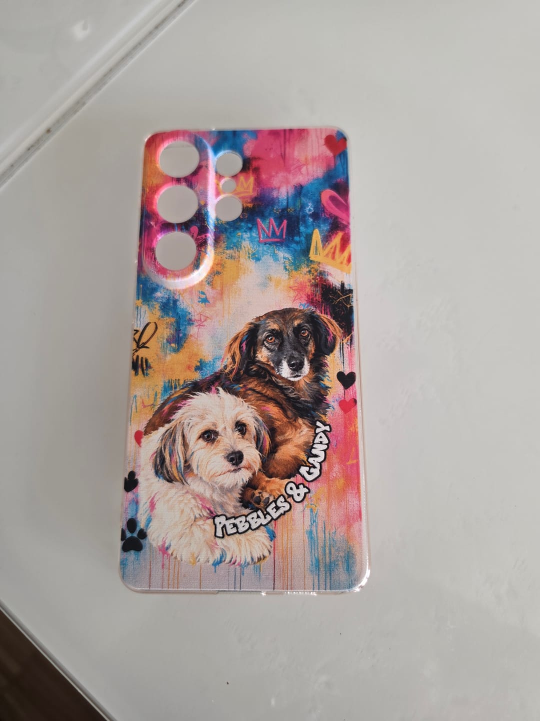 Customer photo review of Personalisierte Handyhülle - Graffiti