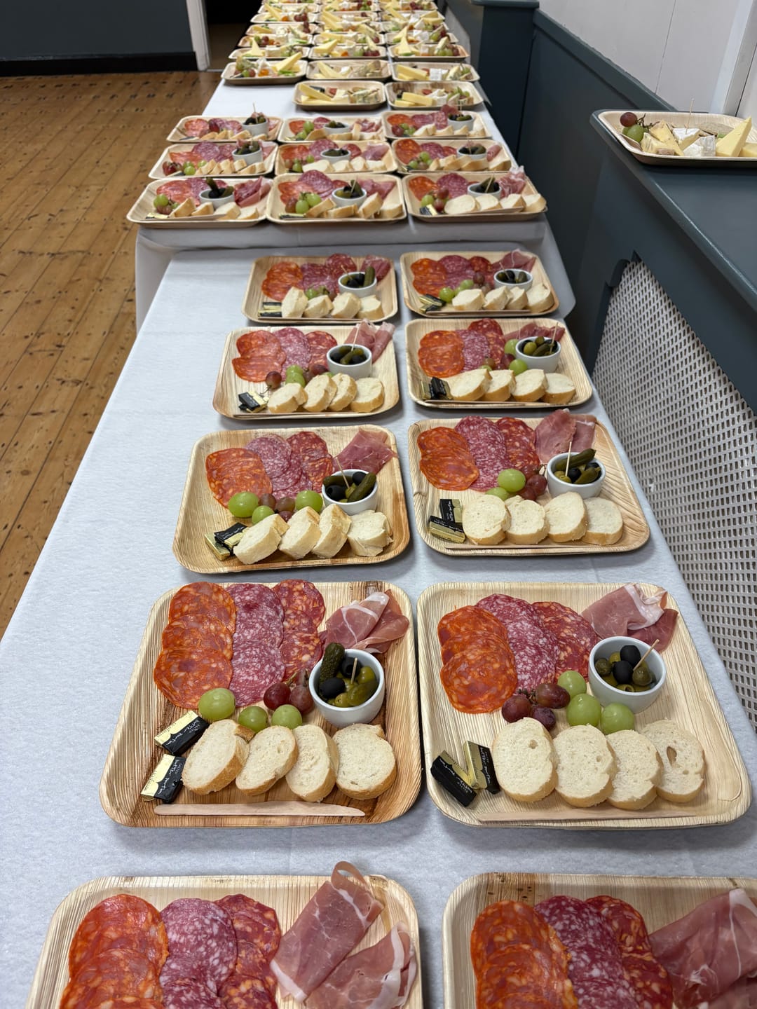 Customer photo review of 10" (25cm) Square Compostable Palm Leaf Plates